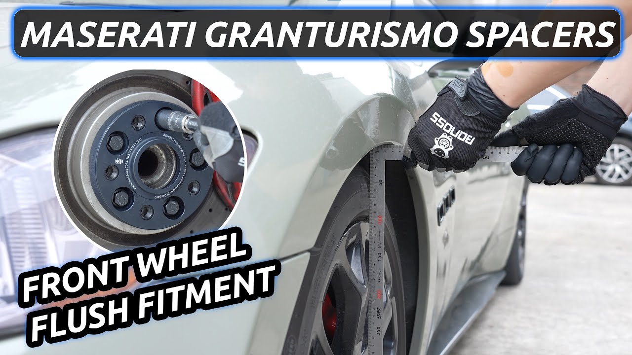Maserati GranTurismo Front Wheel Flush Fitment BONOSS Active Cooling