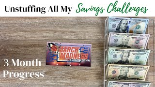 UNSTUFFING ALL MY SAVINGS CHALLENGES: 3 MONTH PROGRESS | ROCHELLE ADAMSON BUDGETS