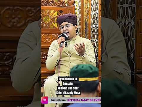 Syed Hassan UL hussaini Ka Likha hua sher | Kaba dikhady part2 #kaba #dikha #shorts #eidmubarak