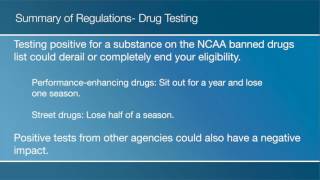 DIII Summary of Regulations - Drug Testing