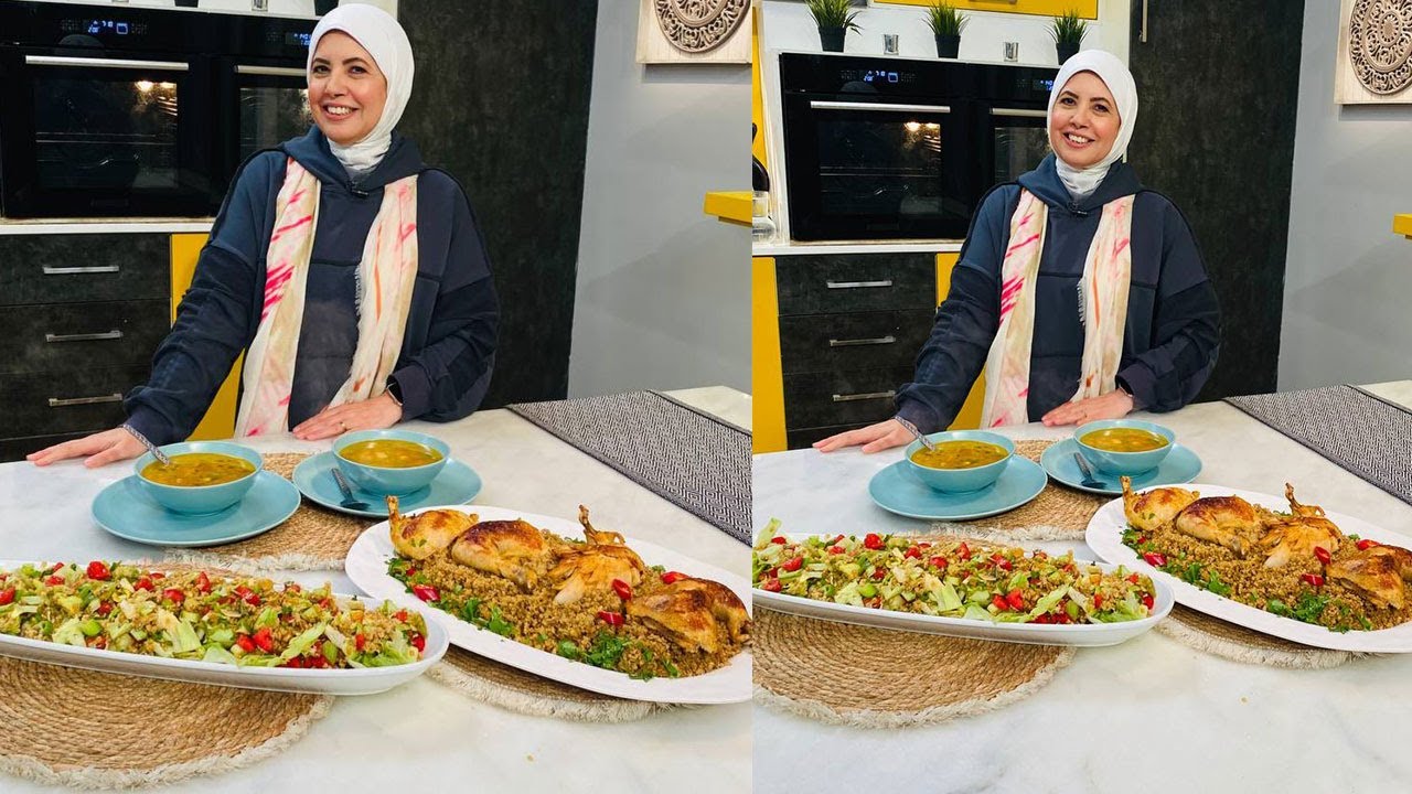 العزومة مع الشيف فاطمة أبو حاتي | فريكة الدجاج - شوربة الفريك - سلطة الفريك