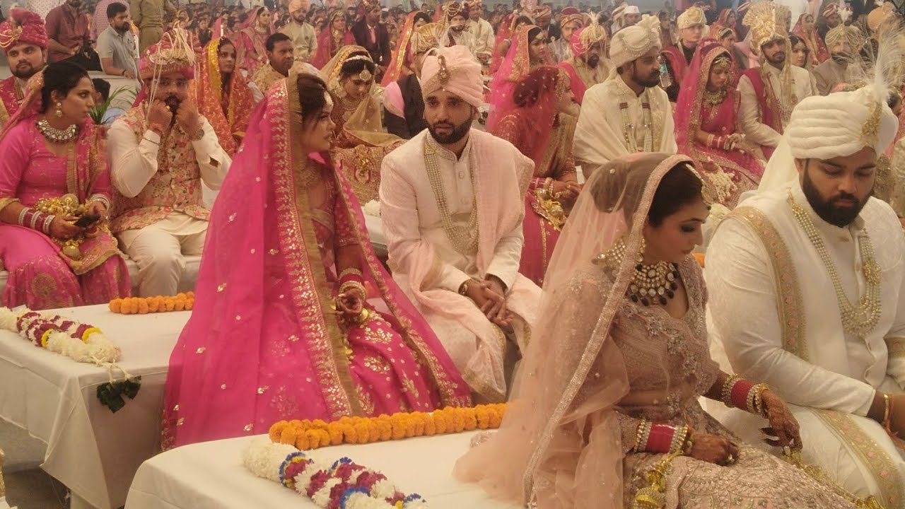 देशी व विदेशी बंधे शादी के बंधन में संत निरंकारी समागम समापन के उपरांत 78 जोड़े बंदे शादी के बंधन मे