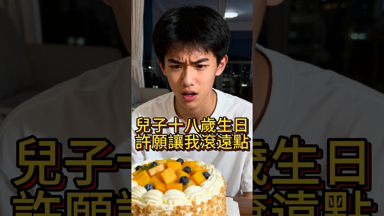 儿子十八岁生日，许愿让我滚远点