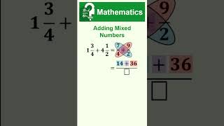 Adding Mixed Numbers #math #maths #mathematics #educ #education #review #test #exam