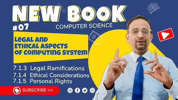 Unit | 7 Legal Ramifications, Ethical Considerations & Personal Rights | ICS Part-I Computer Science