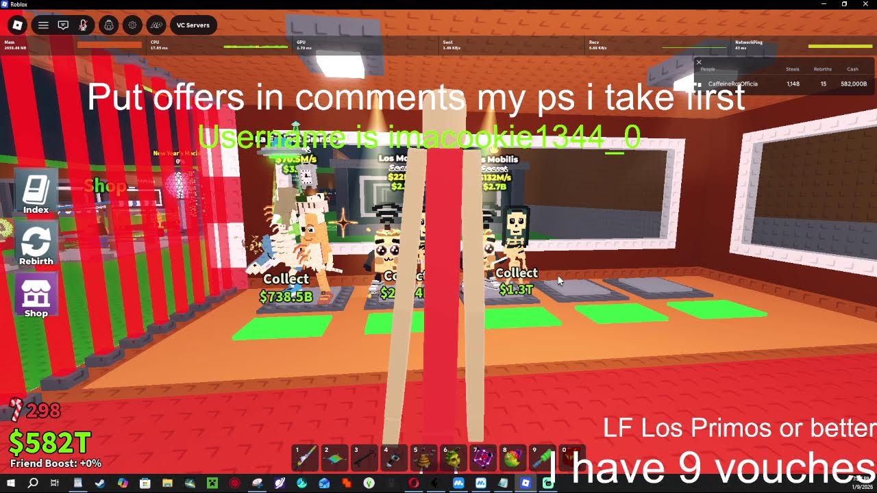 Trading with Viewers in chat