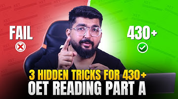 How I Scored 430 in OET Reading Part A — The 3 Tricks They DON’T Teach You!