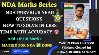 NDA PREVIOUS YEAR QUESTION |प्रीवियस ईयर ऑफ़ NDA| #yarunsoni #yarunsoniindianarmyaspirants