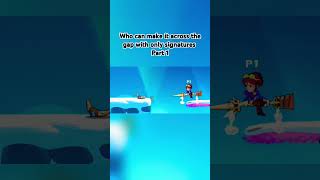 Who can make it across the gap with only signature attacks ? Part 1 #gaming #shorts #brawlhalla