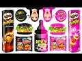 Black vs Pink Food Challenge #4 | Eating Everything Only In 1 Color For 24 Hours CRAFTooNS Challenge