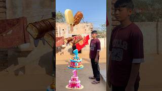 Birthday cake to icecream, catbury, Popcorn, Good day, magic video #magiccakes #illusioncake 🤣😂