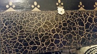 CRAQUELADO EN MADERA Y TEXTURAS CON PAPEL DE COCINA 1/3