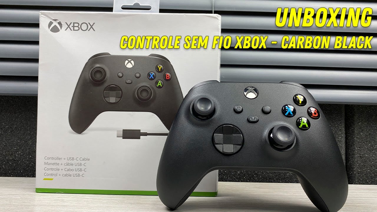 Controle sem fio Xbox + cabo USB - Series X, S, One, PC - Preto - Loja Over  Power