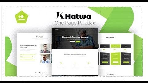 Khatwa - One Page Parallax | Themeforest Templates