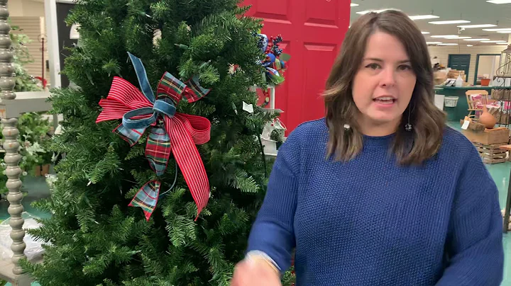 How-To put CHRISTMAS RIBBON IN YOUR TREE with Anna