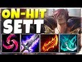 ON-HIT ATTACK SPEED SETT IS CRAZY!!! (Solo Baron) - League of Legends