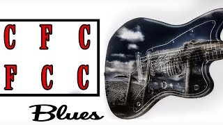 Blues Rock n Roll Guitar Backing Track in C | Chuck Berry Style