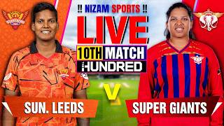 🔴Live: Sunrisers Leeds vs Manchester Super Giants | 10th Match | Live Cricket Score & Commentary