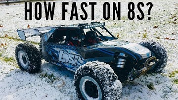 How Fast Is The Losi XL- E Desert Buggy on 8S?