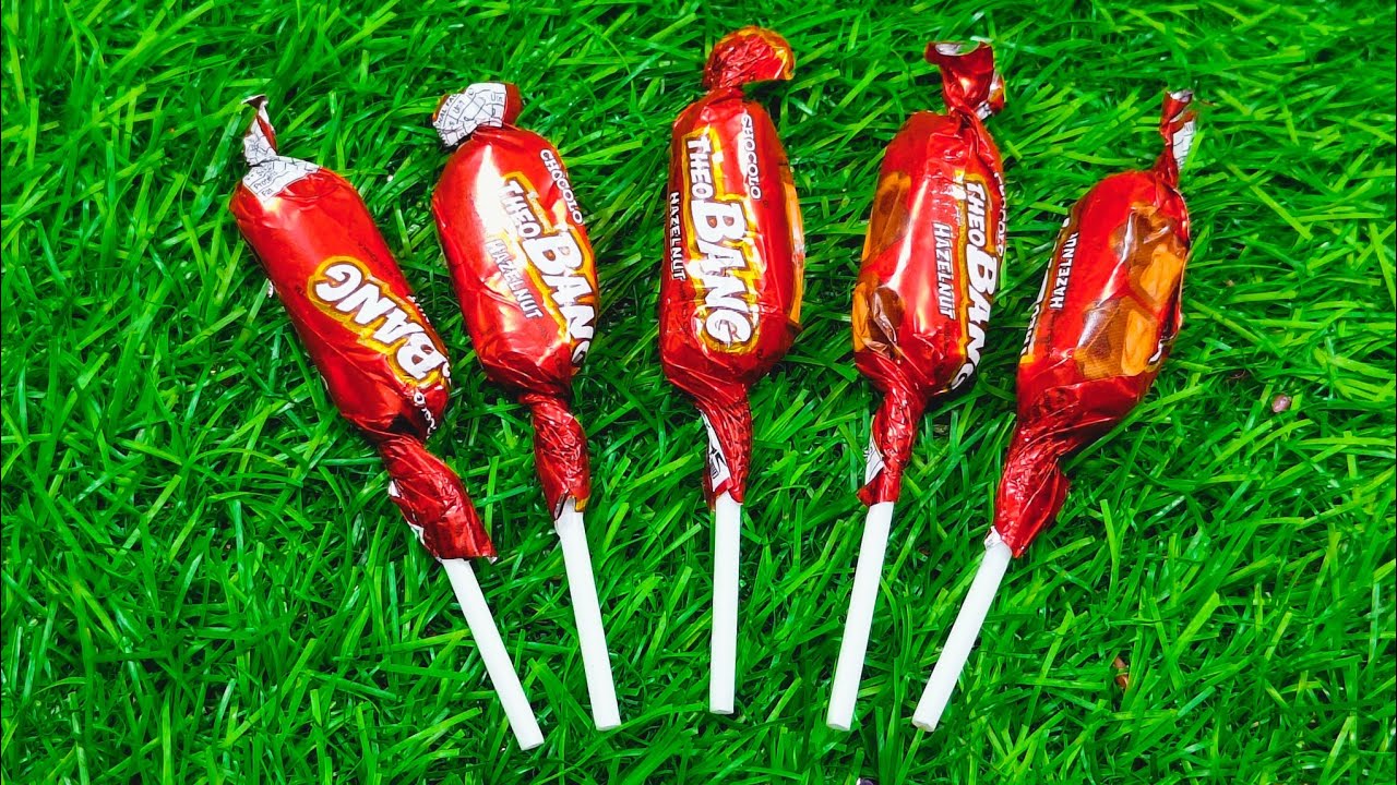 5 Red Candy Lollipop Unpacking Satisfying ASMR Videos - YouTube