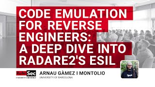 RuhrSec 2020 #StayAtHome Edition: Code emulation ... radare2's ESIL, Arnau Gàmez i Montolio