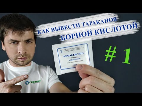 БОРНАЯ КИСЛОТА против ТАРАКАНОВ в квартире — используем по науке (ч. I)