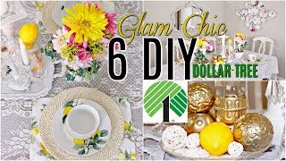 🍋6 DIY DOLLAR TREE SUMMER DECOR CRAFTS 🍋 Glam Chic \/ Floral\/ Tablescape \/ Olivia's Romantic Home