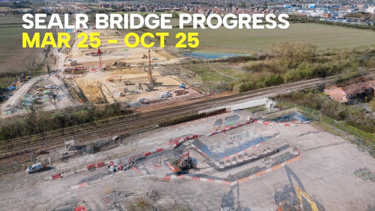 Stunning Drone Timelapse Video of SEALR Bridge - Mar 25 to Oct 25