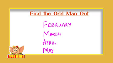 Odd Man Out Series - Find the Odd Man Out - 1