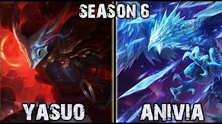 Best Yasuo Korea vs Anivia MID Ranked Challenger