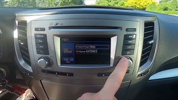 How to Manually Tune Radio Station in Subaru Legacy V ( 2009 – 2015 )