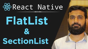 FlatList and SectionList in React Native in Hindi | React Native FlatList in Hindi | Urdu & Hindi