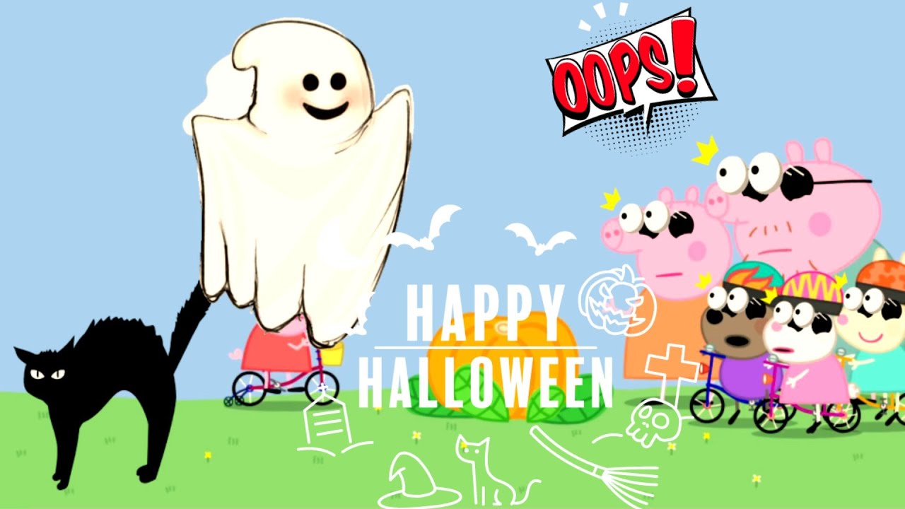 It's halloween night. HAPPY HALLOWEEN.songs nursery coco animation for babies.PeppaPig and Halloween