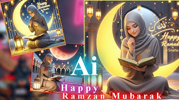 Ramzan Mubarak #ai photo editing | #girls | bing image creator