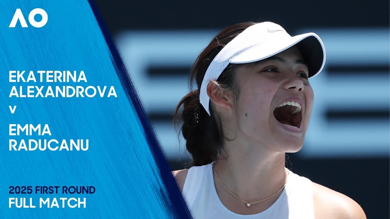 Ekaterina Alexandrova v Emma Raducanu Full Match | Australian Open 2025 First Round