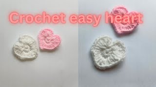 How to crochet mini heart🧶✨ || ❤️ Easy Crochet Heart in 2 Minutes | Beginner Friendly 🧶✨