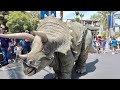 NEW Jurassic World Raptor Encounter Opens - Universal Studios Hollywood Triceratops &amp; Baby Dinosaur