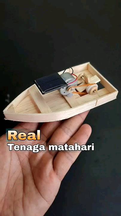 diy mainan kreatif dari stik dinamo bekas menjadi perahu tenaga matahari #diy #kreatif #idecreative