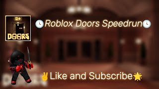 Roblox Doors Hotel Speedrun No Shop Completed(25:21)