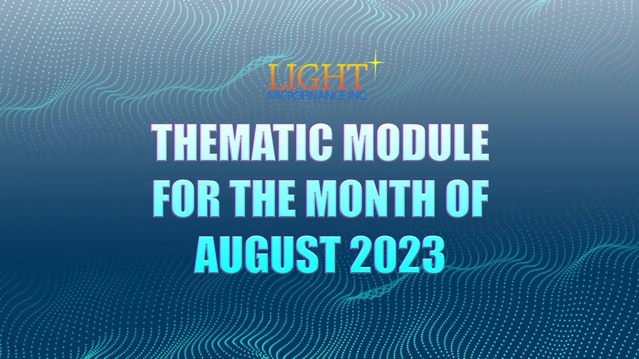 THEMATIC MODULE AUGUST 2023 - YouTube