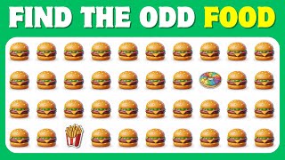 Find the ODD one out — Fast Food Edition 🍔🌭🍕 |Easy, Medium, Hard - 30 Levels | Emoji Quiz Challenge