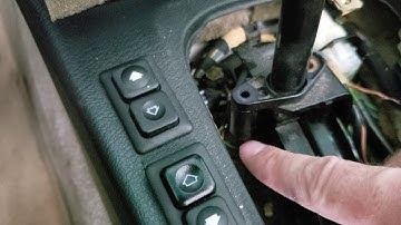 BMW E30 325i window switch & shift indicator bulb replacement.