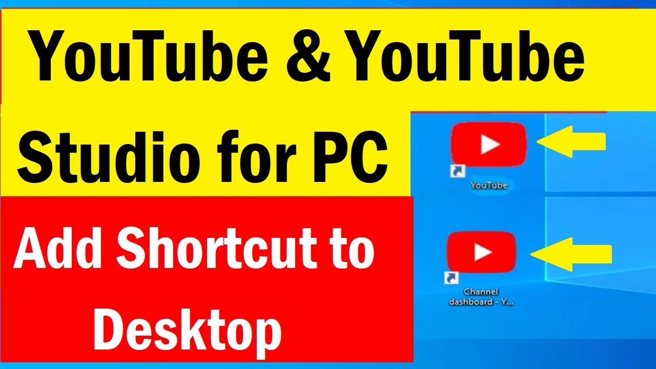 YouTube and YouTube Studio for PC desktop | How to Create and Add ...