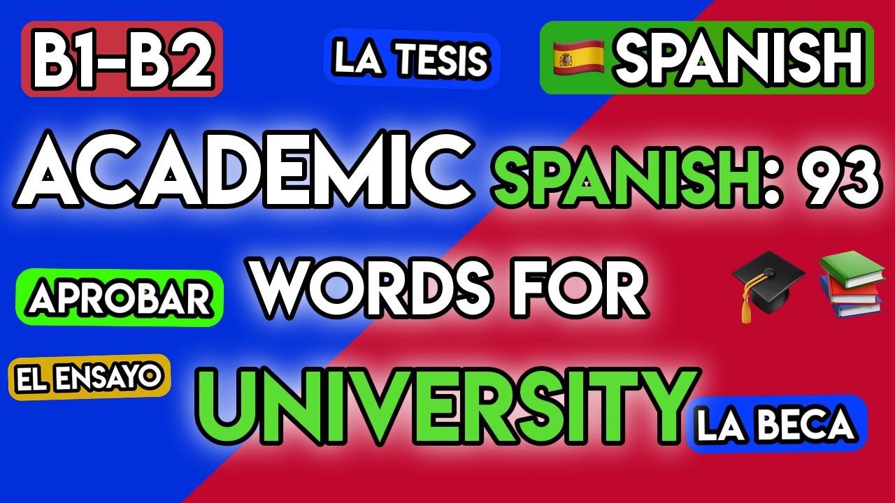 Master 100+ Spanish Words for University | B1-B2 Academic Vocabulary