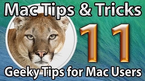 Mac OS Terminal Commands (Mac Tips)