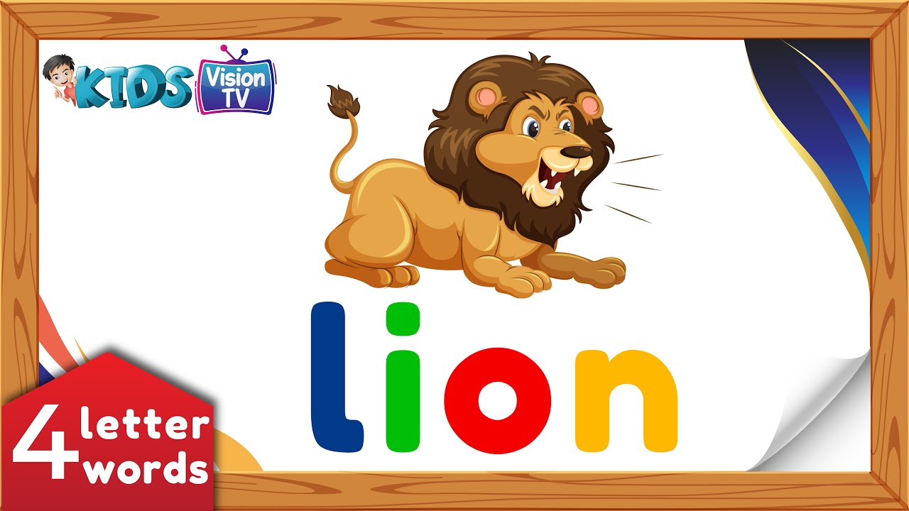 Four Letter Words Preschool Learning Teaching Easy 4Letter Words