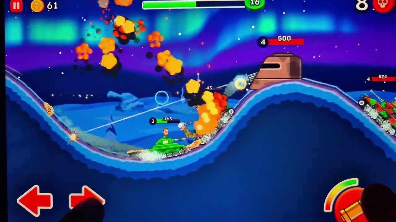 EPIC TANK BATTLES! 🚀💥 | Hills of Steel Level 16 (Android Handcam