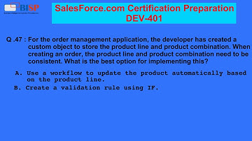 SalesForce com DEV 401 Certification Preparation P