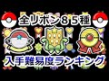 【85種類】ポケモンの全リボン入手難易度ランキング！【リボンコンプ】