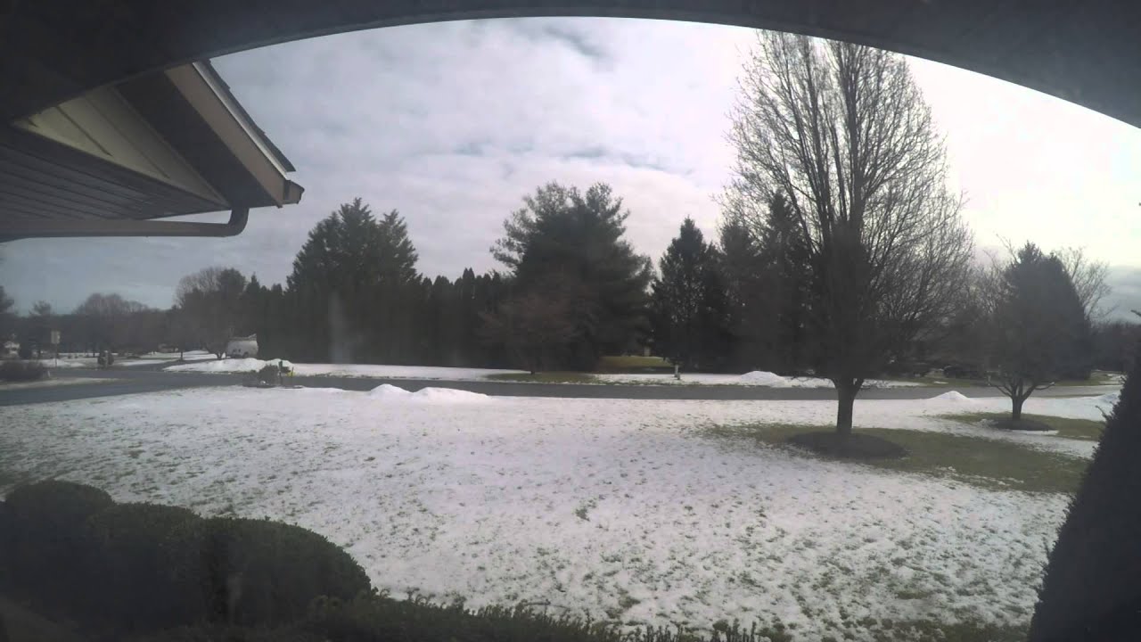Maryland Storm Snow Melting Time Lapse 21616 YouTube